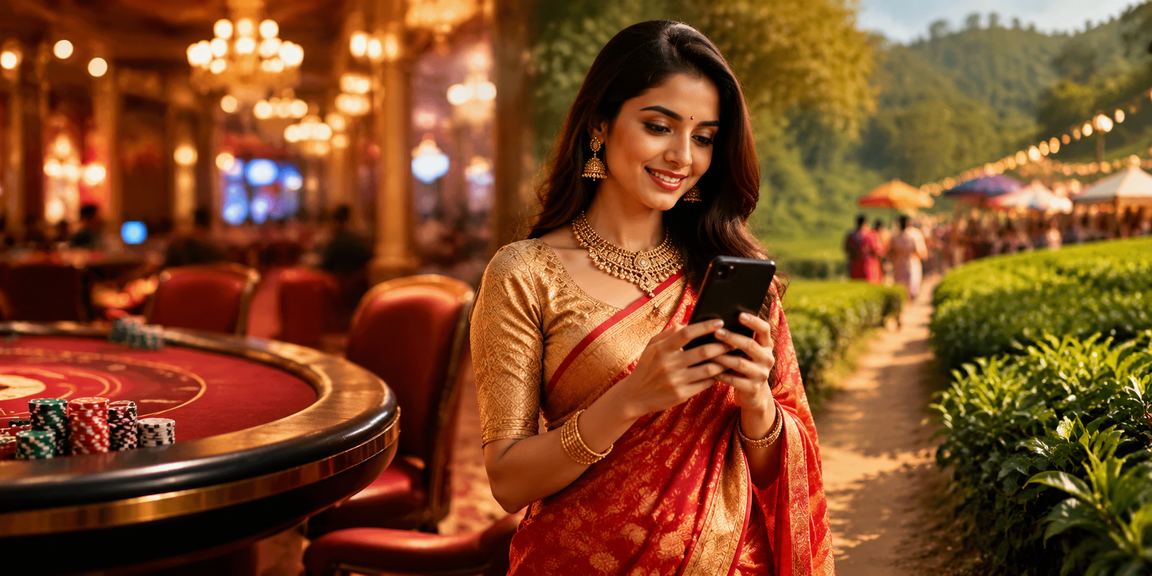 বগুড়ায় মোবাইলে ক্যাসিনো খেলছেন শাড়ি পরিহিত ব্যবহারকারী