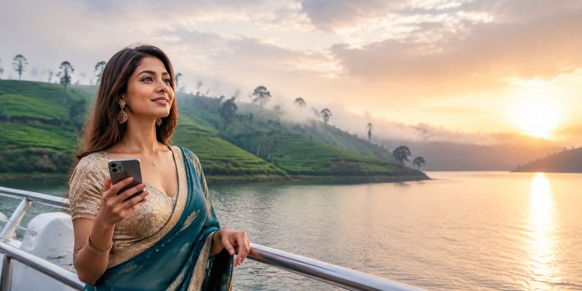 কুমিল্লায় চা বাগানের পাশে ক্যাসিনো অ্যাপ ব্যবহার করছেন এক ব্যবহারকারী